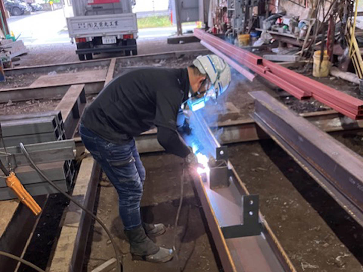 鉄骨工事の流れ画像